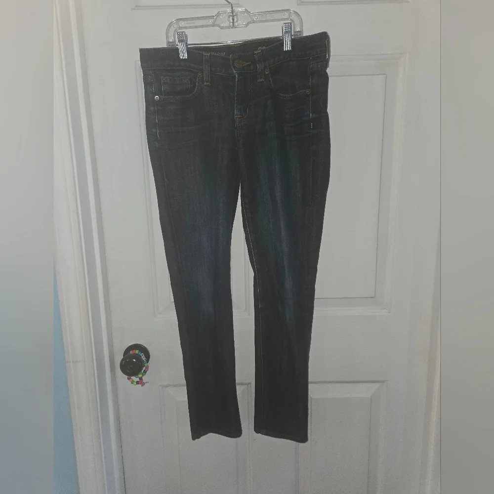 J. Crew Toothpick Ankle Dark Wash Jeans Size 28